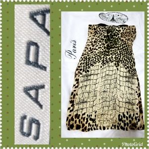 Y2K Sapa Sexy body Animal Print Dress
